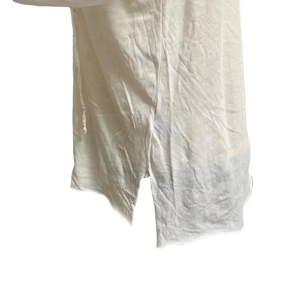 NSF White Lace Up Cotton Long Sleeve Lola Tee Top Small - Picture 9 of 13